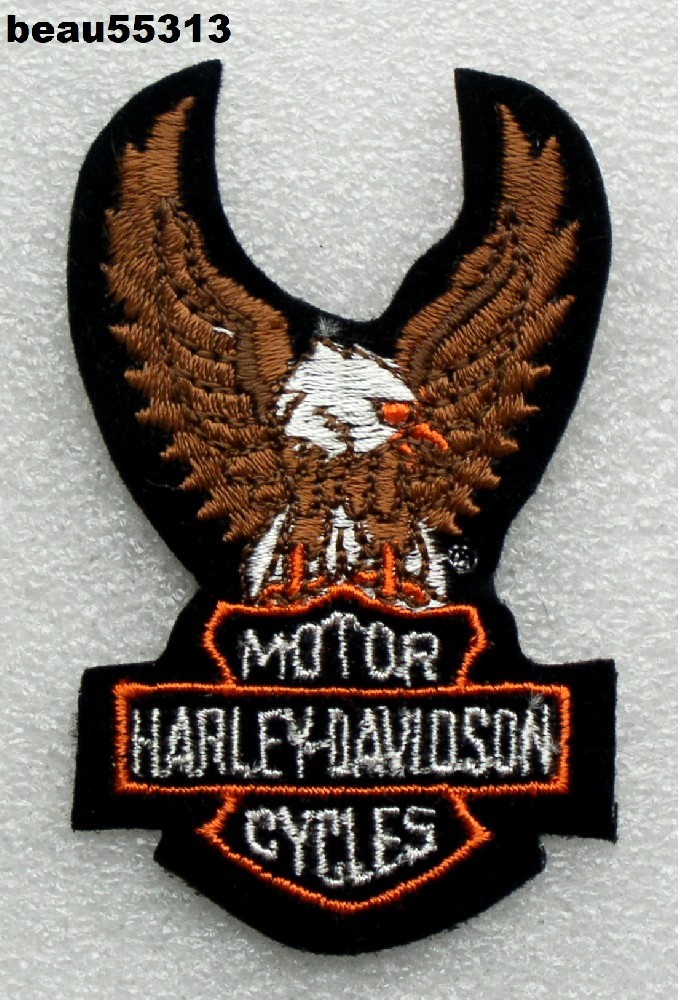 ⭐"VINTAGE" HARLEY DAVIDSON MOTORCYCLES "BAR & SHIELD EAGLE" VEST JACKET PATCH