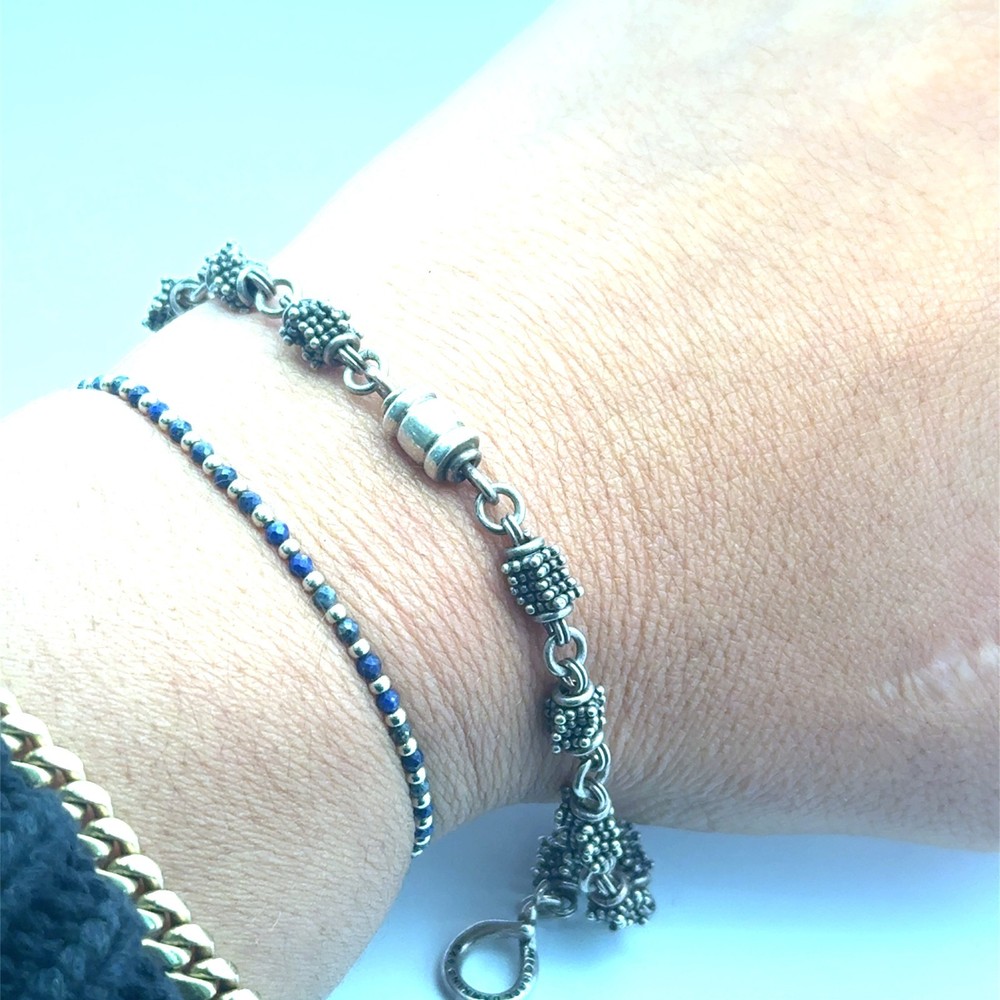 Michael Dawkins Silver bracelet 8in toggle