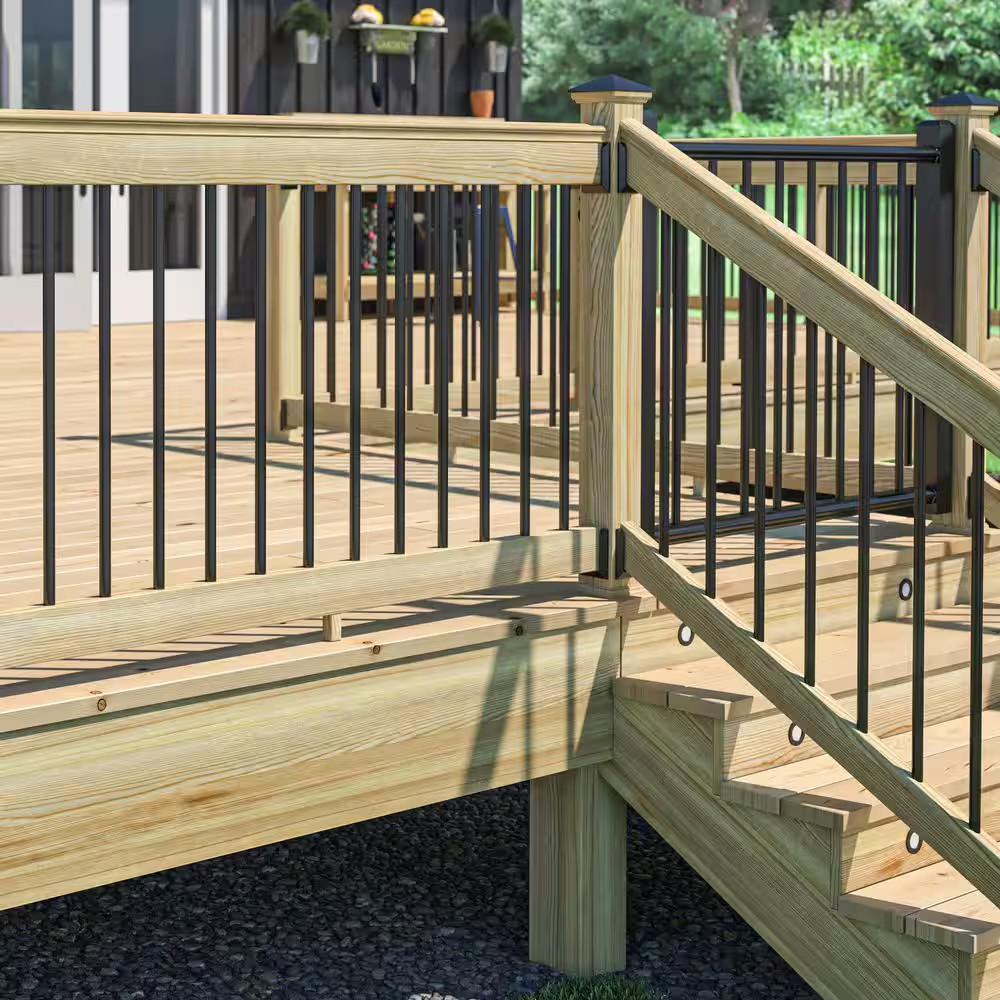 3-Step Ground Contact Pressure-Treated Pine Stair Stringer