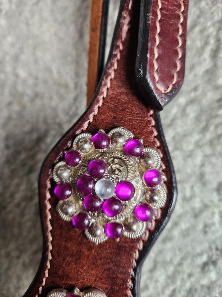 Purple Bling Headstall
