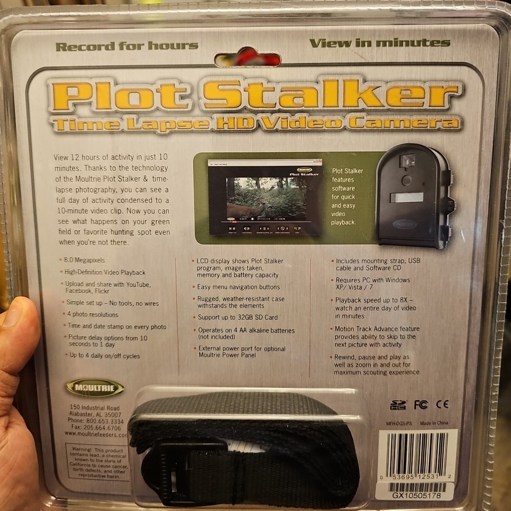 Moultrie Game Plot Stalker Time Lapse Camera NEW SEALED