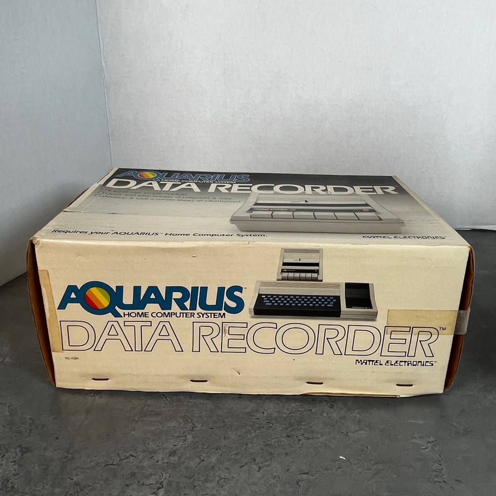 Mattel Electronics Aquarius Data Recorder 4394 Vintage Home Computer System New