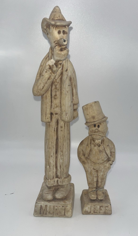 Mutt & Jeff “Grouch Killers”  Chalkware  Statues 1909-1910