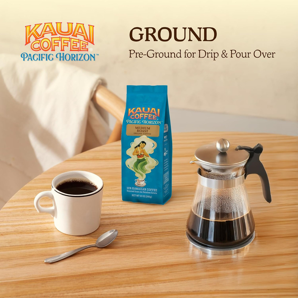 Ground Coffee – Smooth, Rich, Medium Roast – Light Floral Notes, Bright Aroma –