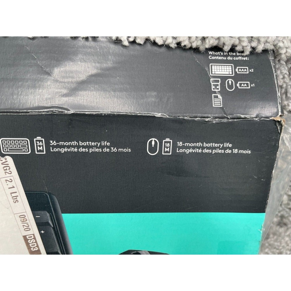 Logitech Comfort MK345 Black Wireless Keyboard And Mouse Combo Windows OS