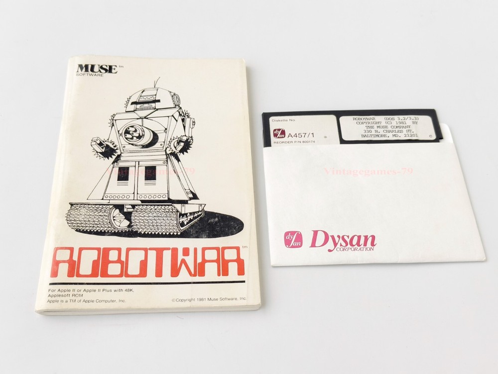 Robotwar - MUSE Software - 1981 / Apple II