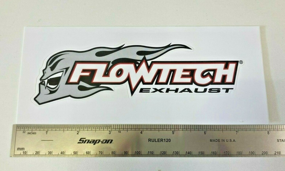 Flowtech Exhaust Sticker Decal Genuine US Import 6.5" Width