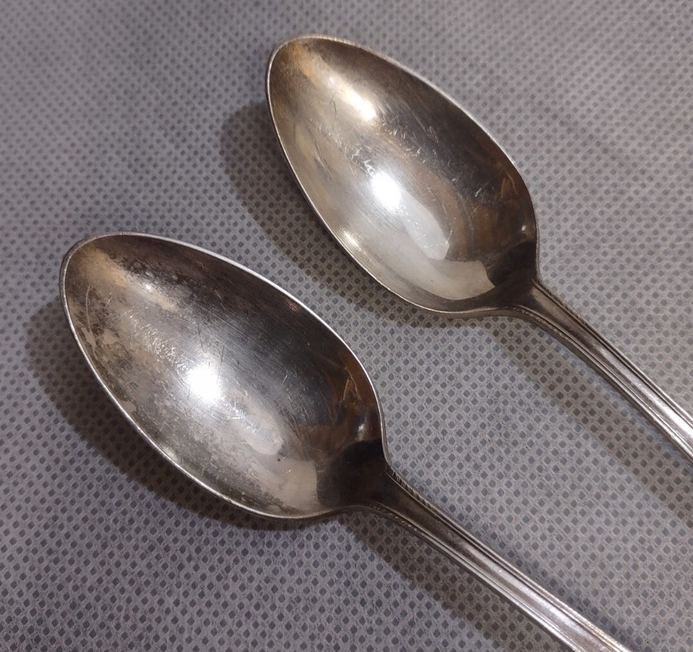 Int'l Silver Georgic Teaspoons 2 Silverplated 1938