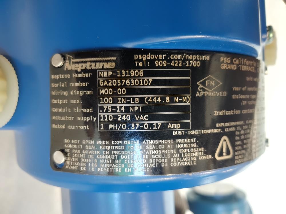 Neptune Metering Pump 515-E-AR-PUMP w/ Actuator Advanced Controller & Motor