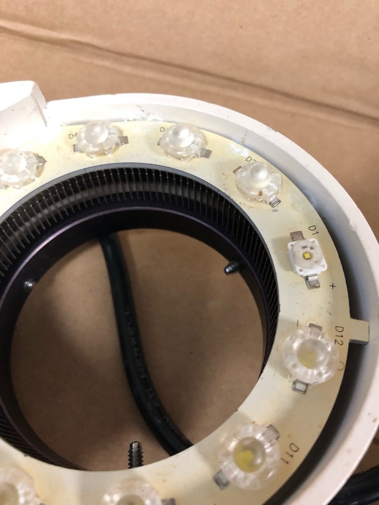 Micro-Lite LV2000 LED Microscope Ring Illuminator, ID: 2.35" (TESTED)