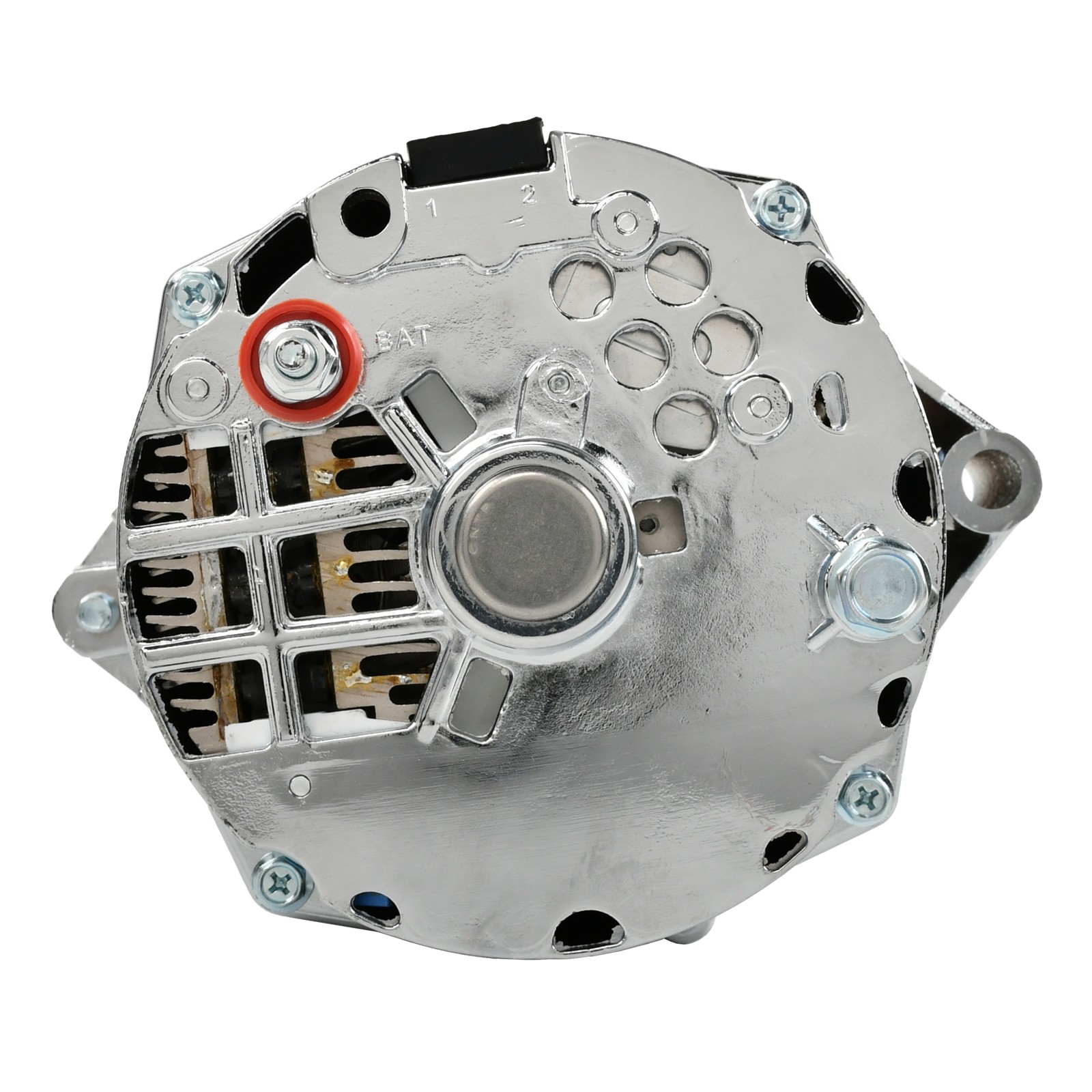 150 Amp 1 or 3 Wire Alternator Chrome Aluminum 37293 For GM Chevy 10SI/10DN/12SI