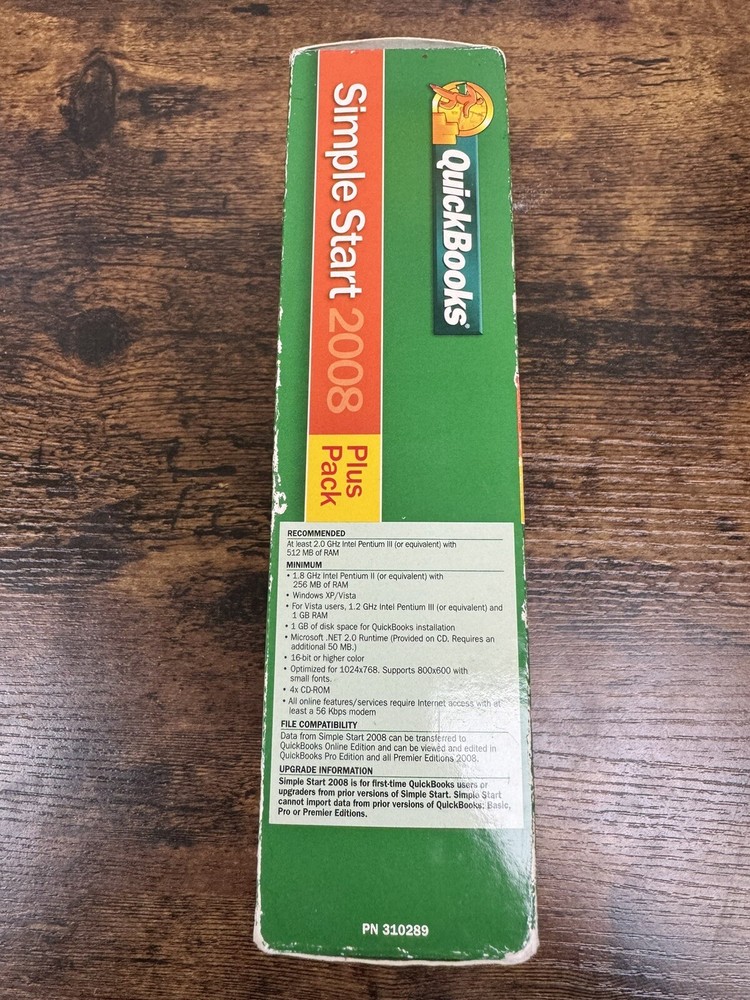 INTUIT QUICKBOOKS PRO 2008 FOR WINDOWS