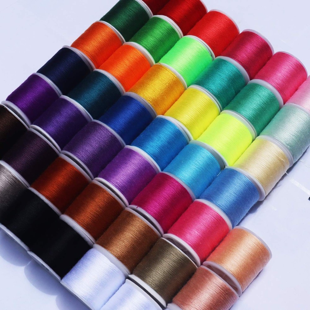 45 spools Sewing Thread Kits Polyester for Hand Machine Sewing,100yards