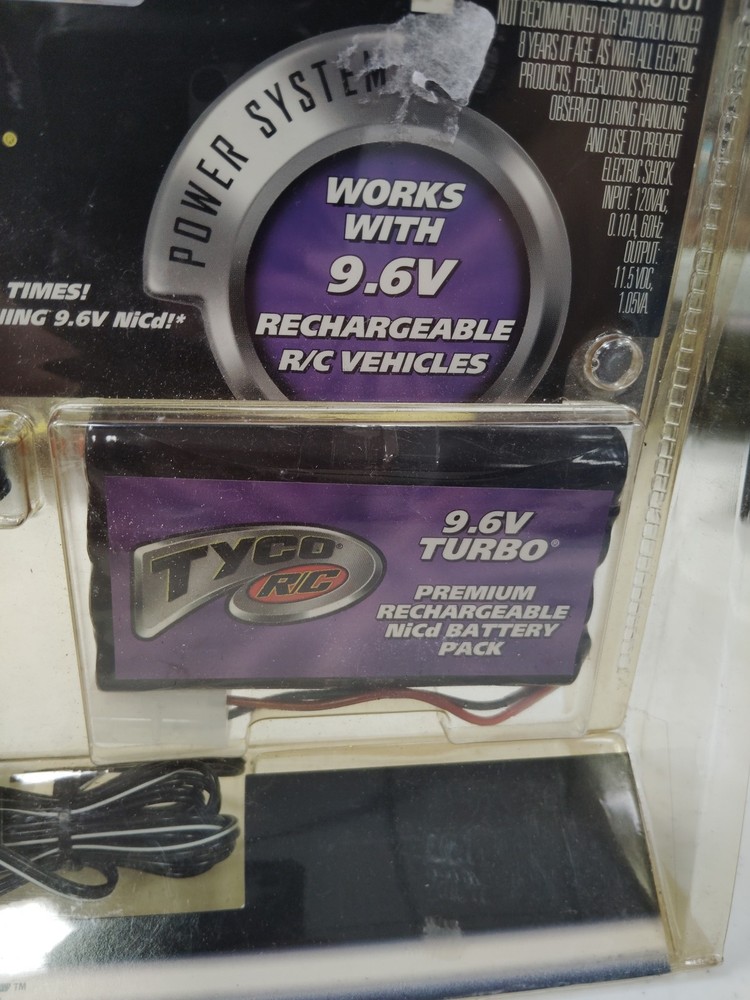 Tyco RC 9.6V Battery Pack And Quick Charger