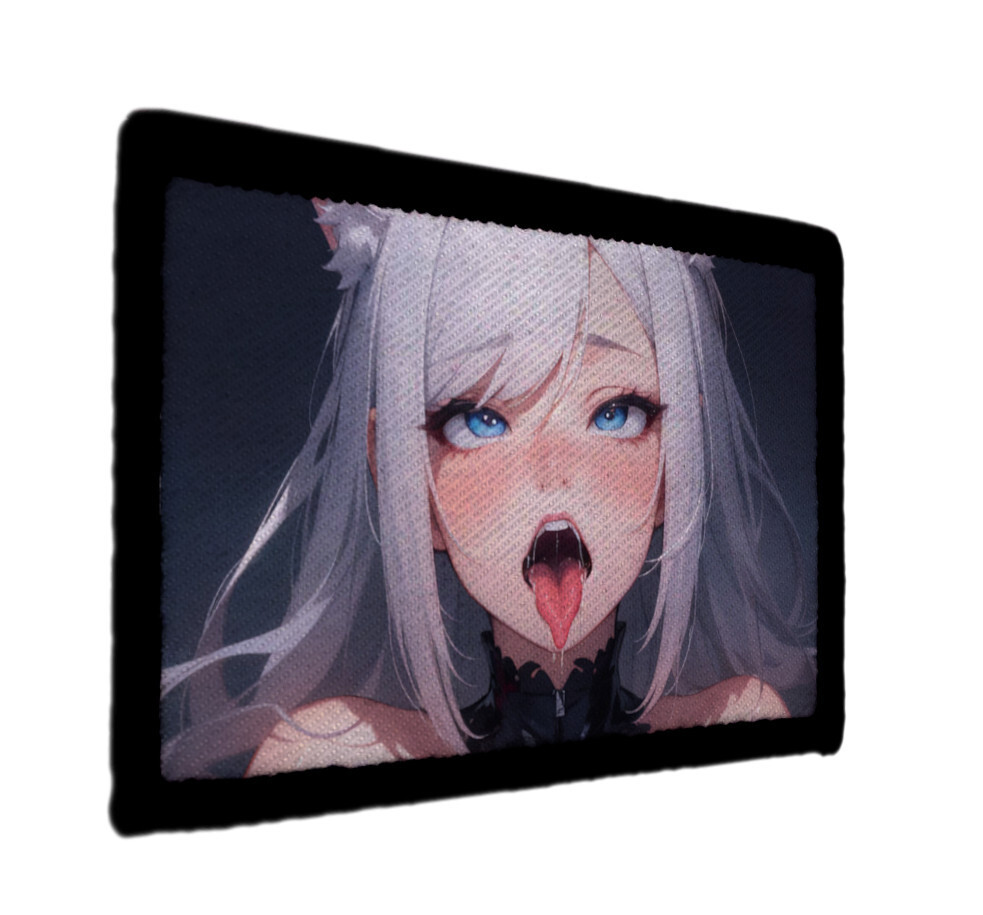 Ahegao Devilish Face Patch Anime Waifu Morale Army Tactical Hook [sub]