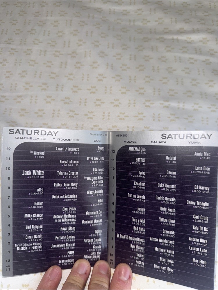 Official Coachella 2015 Weekend 1 Program book