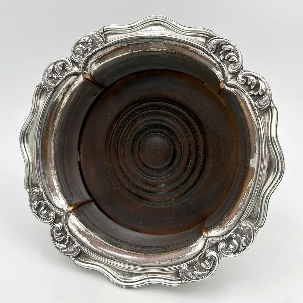 PAIR BOTTLE COASTERS OLD SHEFFIELD PLATE WILLIAM IV c1830