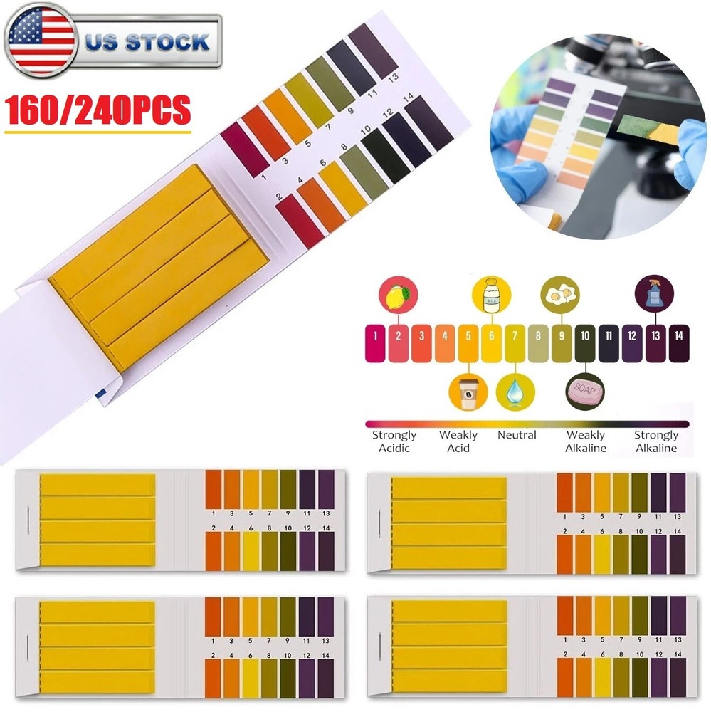 Full Range 1-14 Universal PH Test Litmus Paper pH Soap Making Testing Strips
