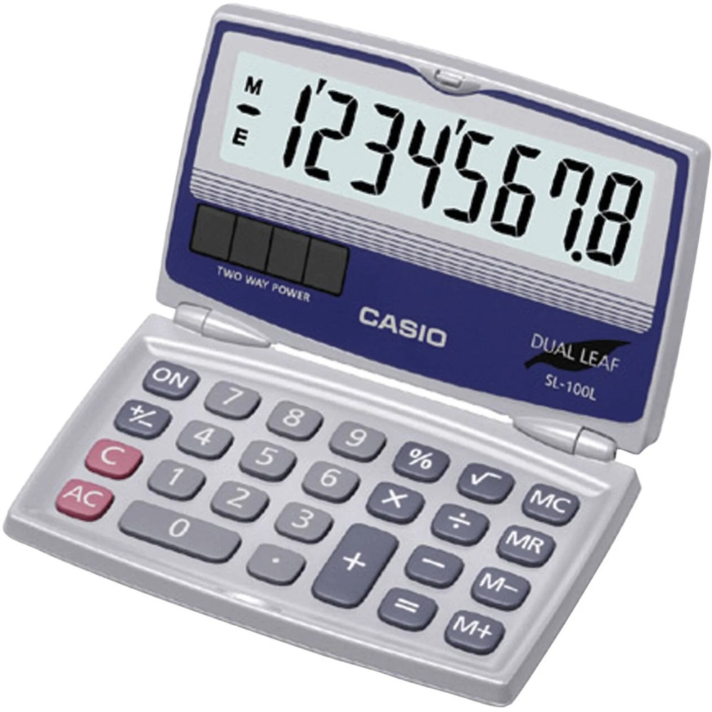CASIO Standard Function SOLAR CALCULATOR 8-DIGITS Big Display Folding Hard Case
