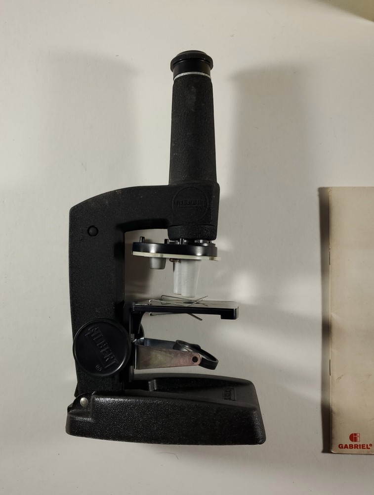 VTG Gilbert Microcraft Microscope Set Metal Storage Cabinet Instructions