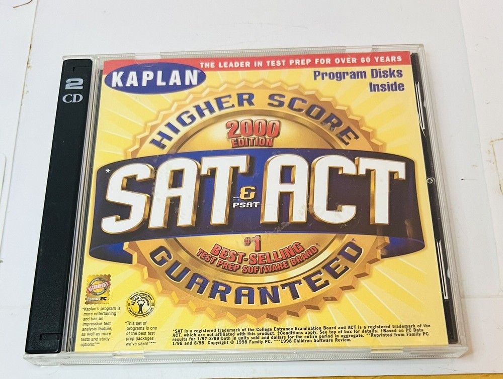 Kaplan SAT, PSAT, & ACT Higher Score 2000 Edition PC 2 Disc Set]