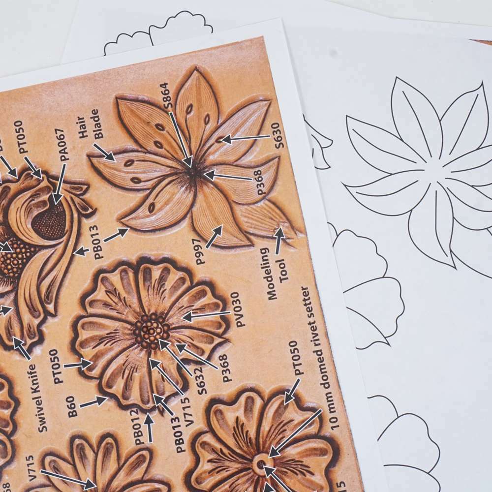 Springfield Leather Company Sheridan Style Tracing & Tooling Pattern Pack