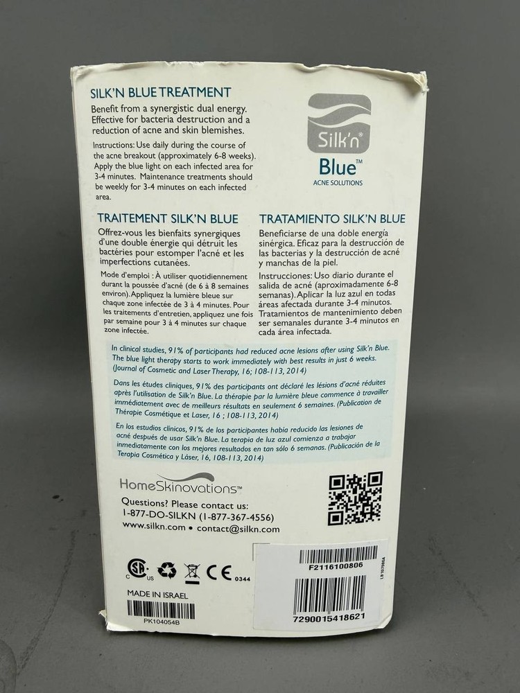 Silk’n Blue Acne Solutions, Acne Light Therapy Device