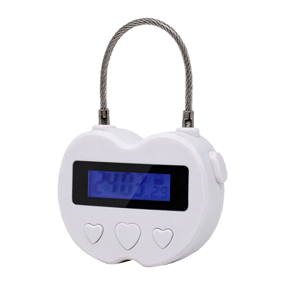 White Time Lock LCD Display Time Lock Multifunction Travel Electronic Timer NEW