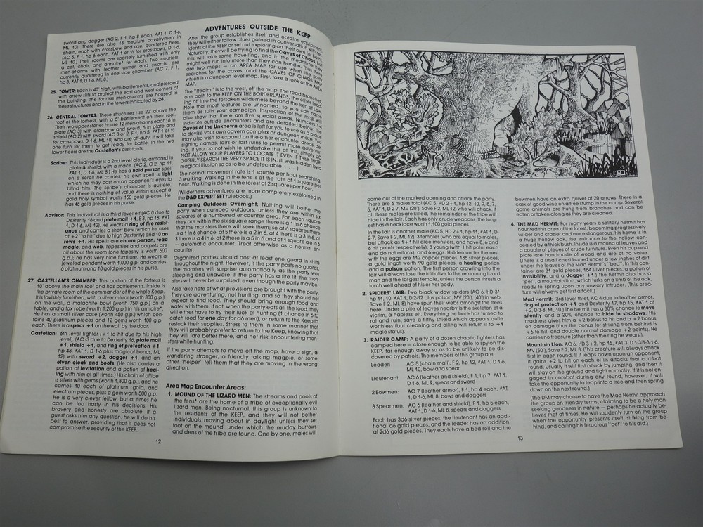 Dungeons & Dragons, D&D: Dungeon Module The Keep on the Borderlands (B2 9034)