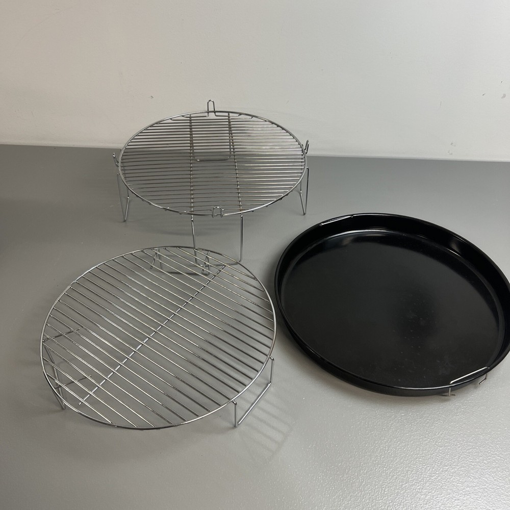 Nuwave Pro Infrared Oven Stackable Wire Racks 2" & 4" + Drip Pan