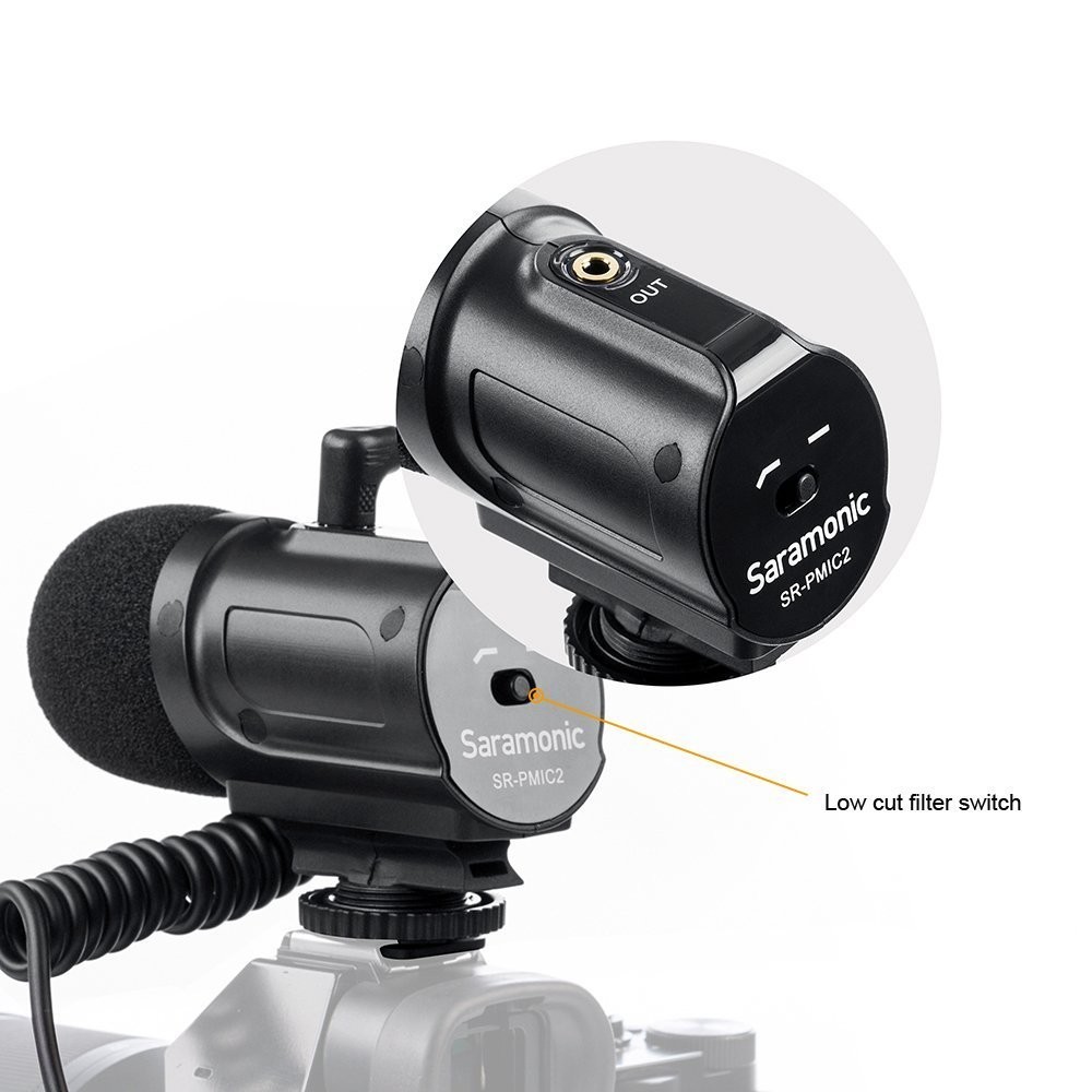 Saramonic SR-PMIC2 Mini Stereo Condenser Microphone with Integrated Shockmount,