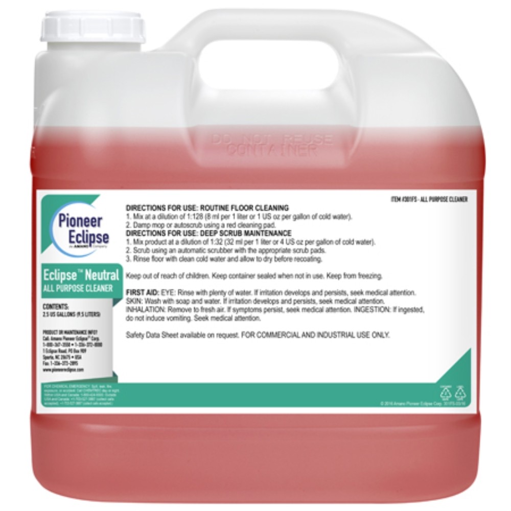 Case of 2 Pioneer Eclipse Eclipse Neutral Cleaner - 2.5 Gal.