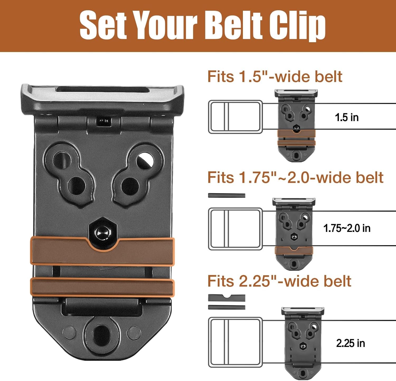 OWB Holster for Springfield Hellcat Pro,Hellcat/OSP,Hellcat RDP, Right Hand