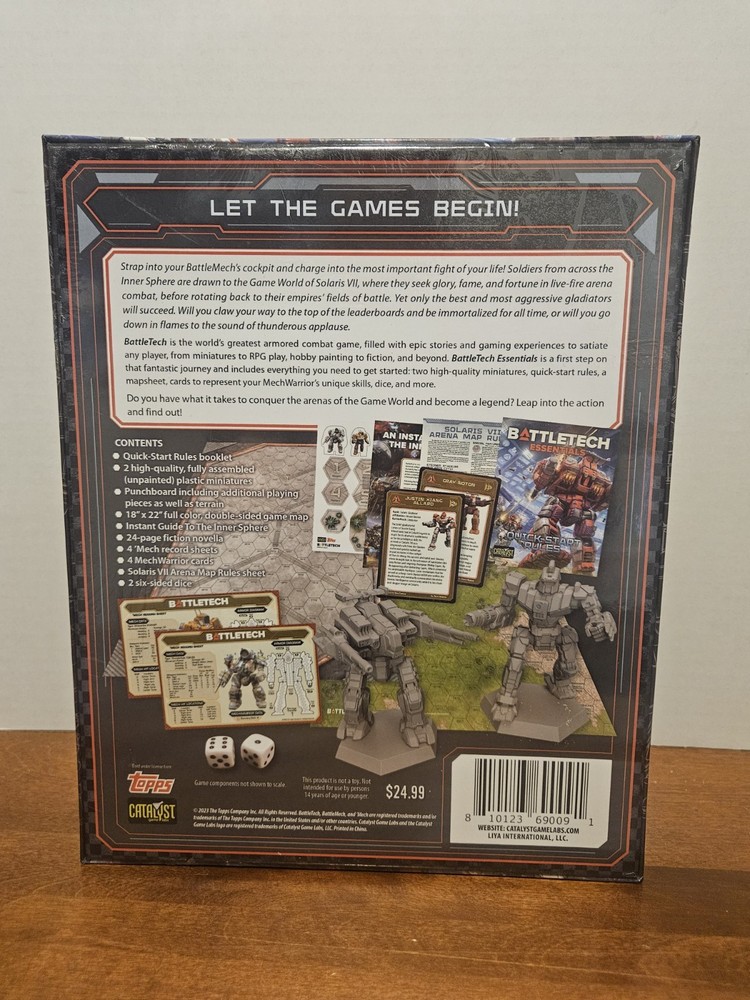 Battletech Essentials Board Game - Catalyst Game Labs - New, Sealed