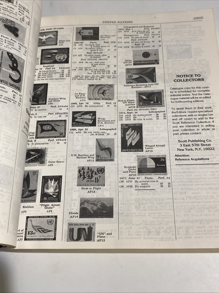 Scott 1979 Standard Postage Stamp Catalogue Volume 1