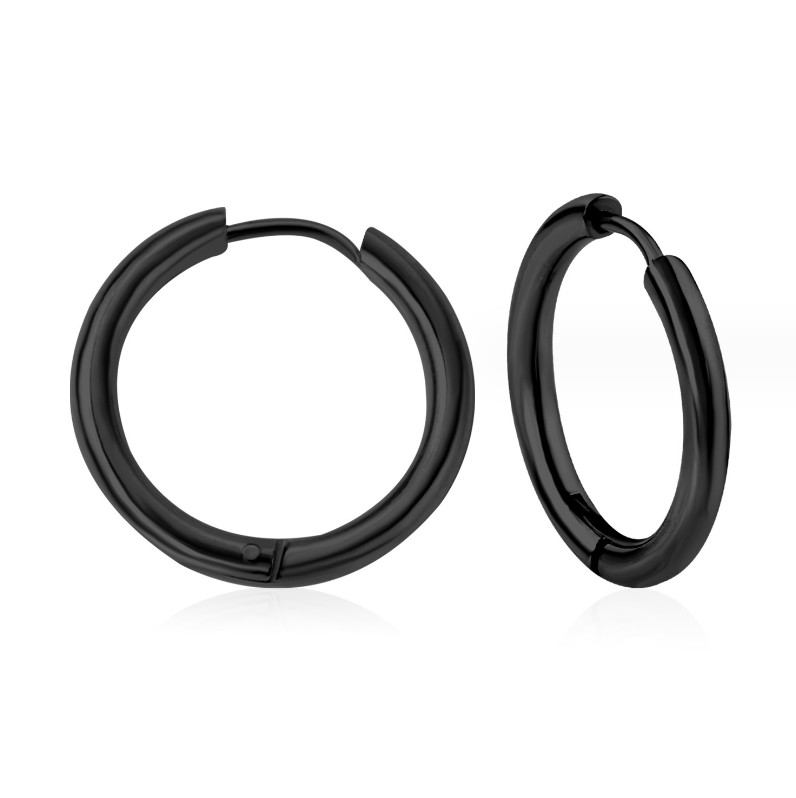 2Pcs Men Women Stainless Steel Huggie Earrings Cartilage Lip Piercing Nose Hoop