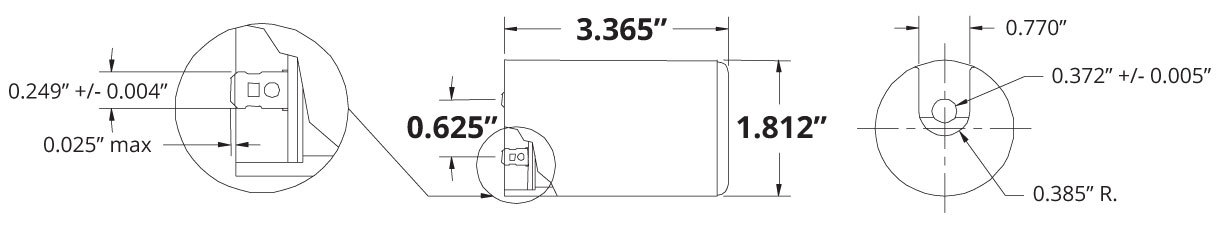 TEMCo 189-227 uf/MFD 220-250 VAC volts Round Start Capacitor 50/60 Hz -Lot-1