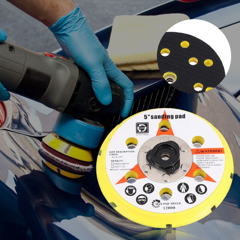 1PC Heat Dissipation 125mm Sanding Pad Backing Plate For Efficient Workflow