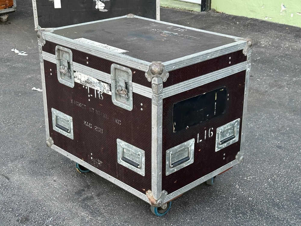 2 Compartment Speaker Trunk Case with wheels #603 (One)THS