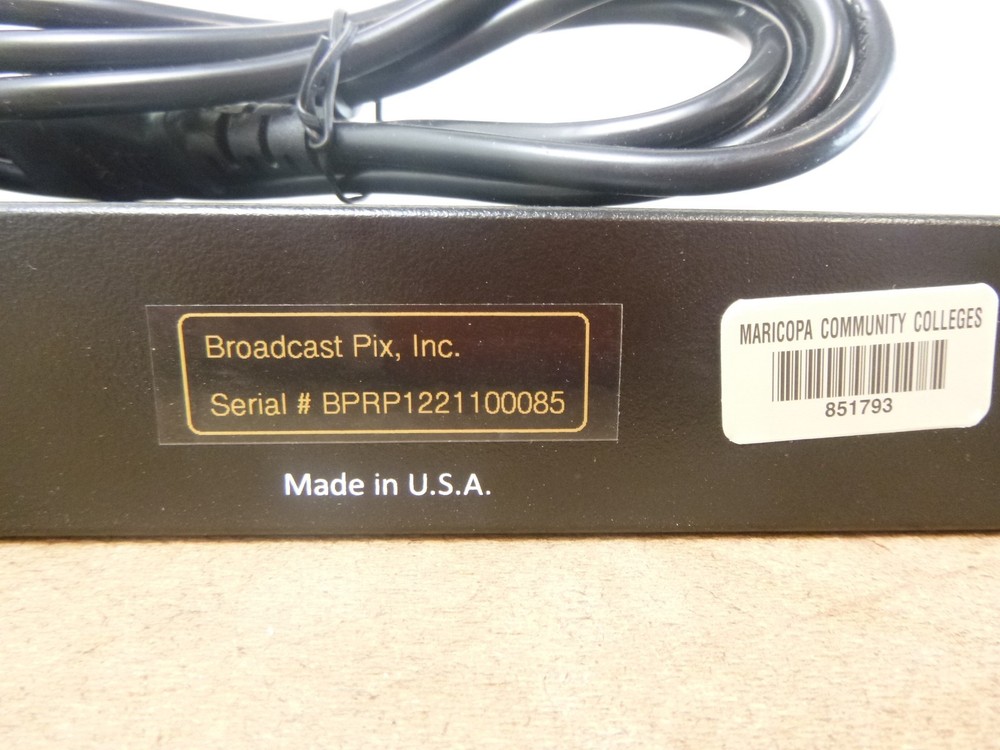 Broadcast Pix Remote Panel