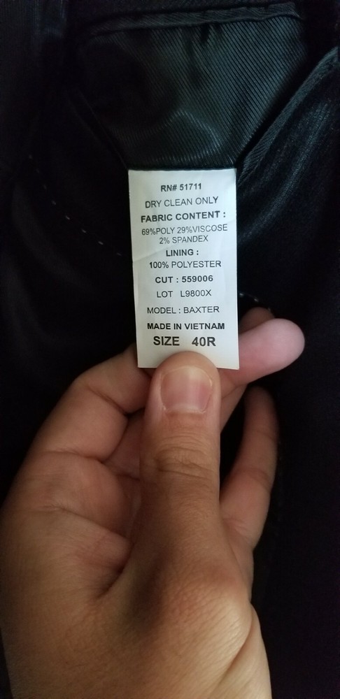 Men's Black Andrew Fezza Blazer 40R