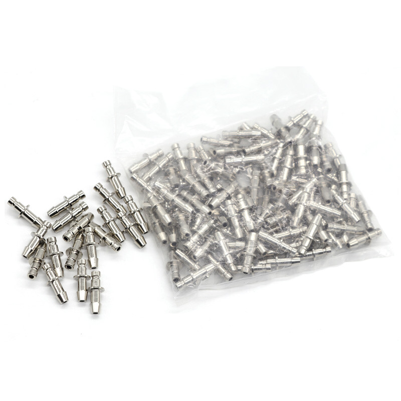 50pcs，Male Blood Pressure Metal NIBP Adapter Cuff Quick Connector Self-locking