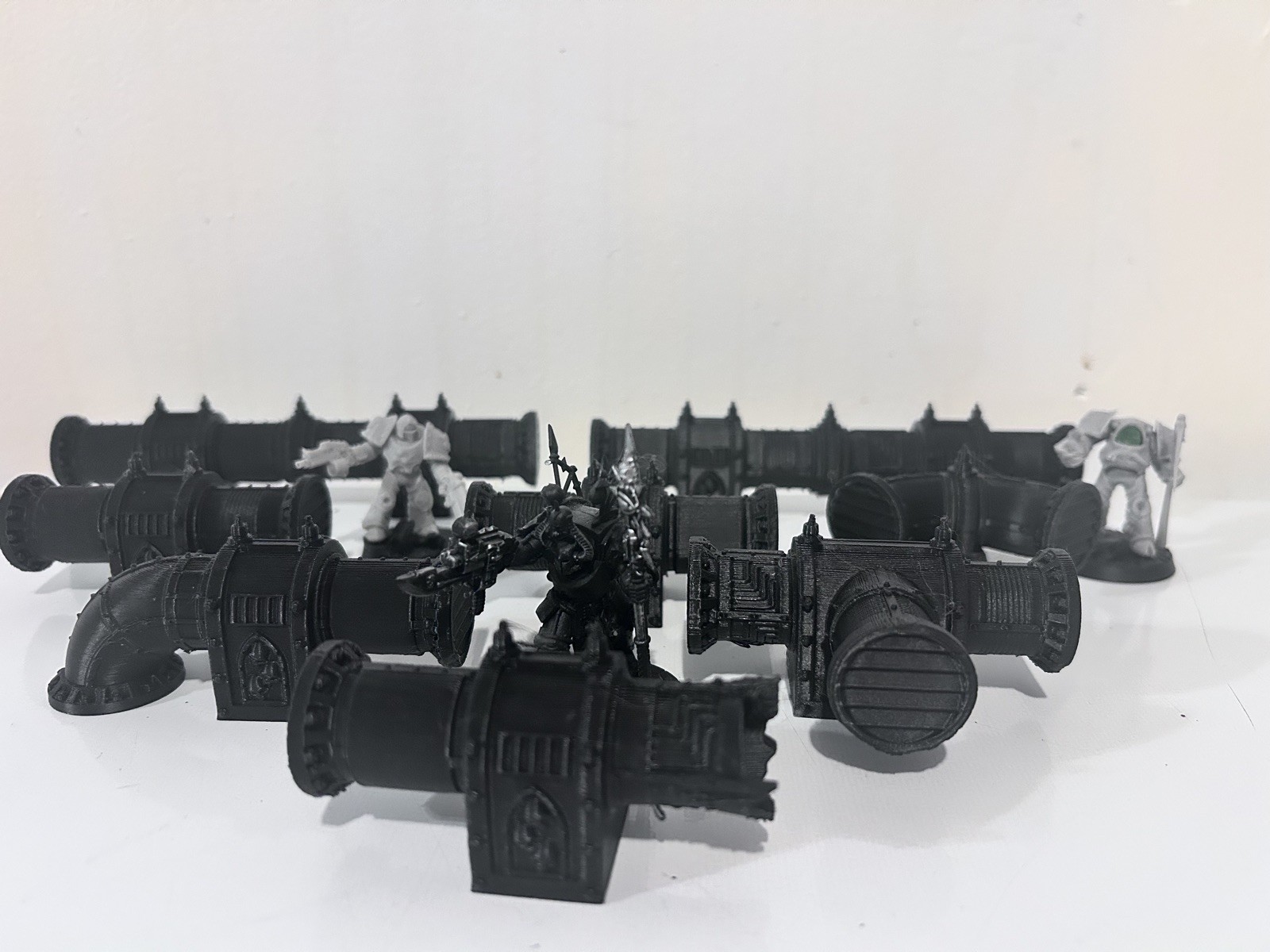 WARHAMMER 40K, NECROMUNDA, SCENERY TERRAIN FACTORY PIPE SYSTEM