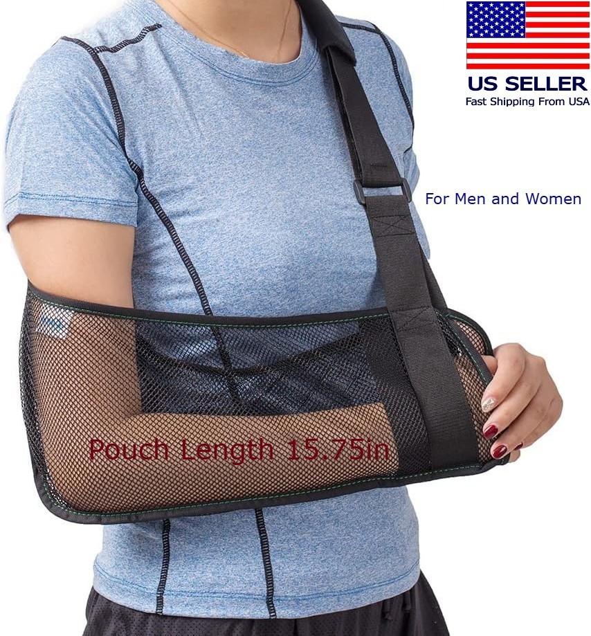 Mesh Arm Shoulder Sling - Medical Shoulder Immobilizer Shower - Adjustable Arm