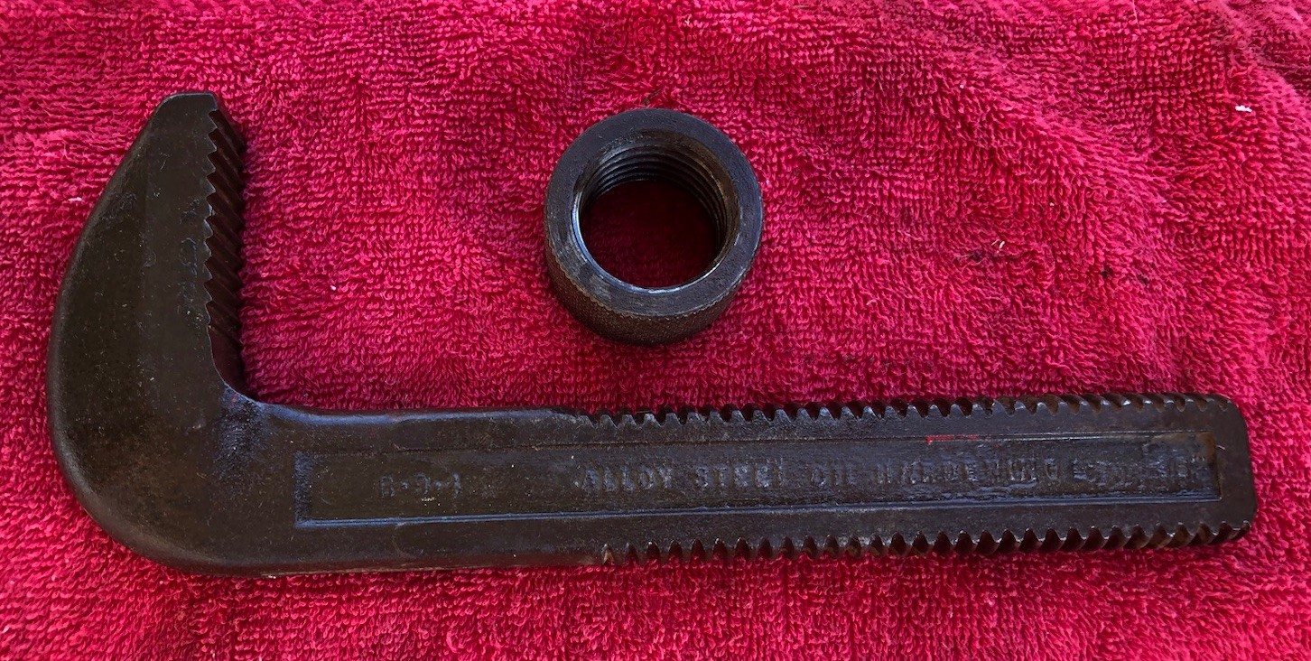 Ridgid Replacement Oil Hardened Jaw Hook & Nut For A Ridgid 36 Inch Pipe Wrench