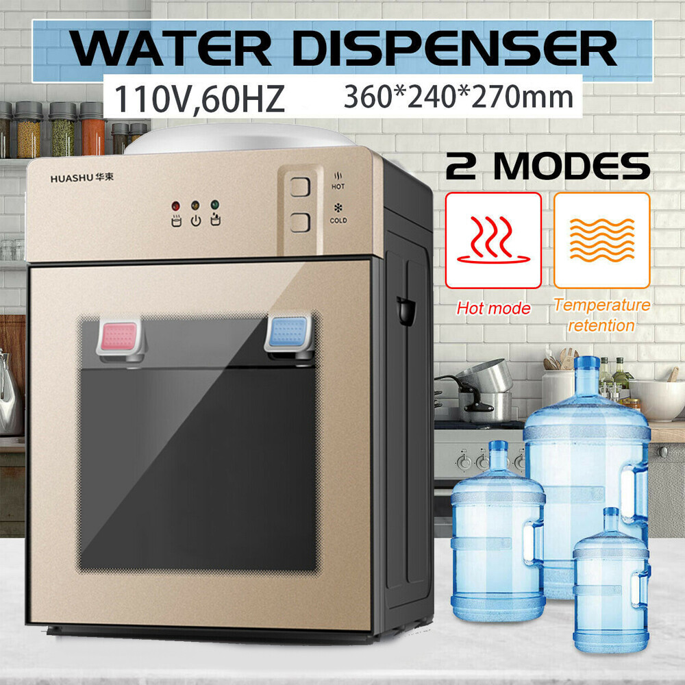 Top Loading Countertop Water Dispenser Hot Cold Water Cooler Drinking Machine