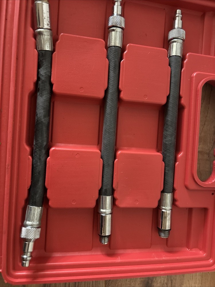 US General 95187 Universal Quick/Disconnect Compression Gauge Set Tester + Extra