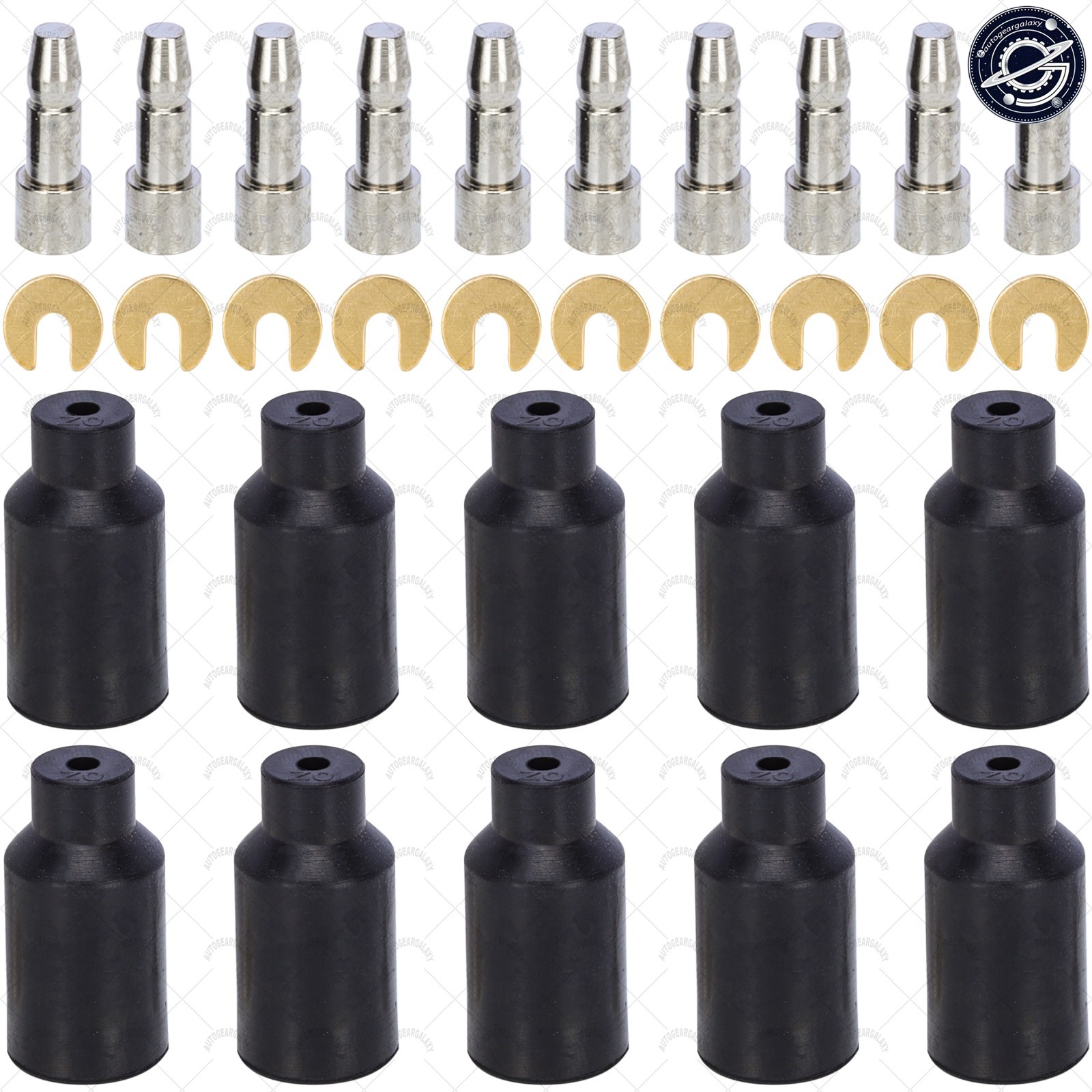 10pk Set Male / Female Electrical Shell Connectors 24v fits Humvee All Military