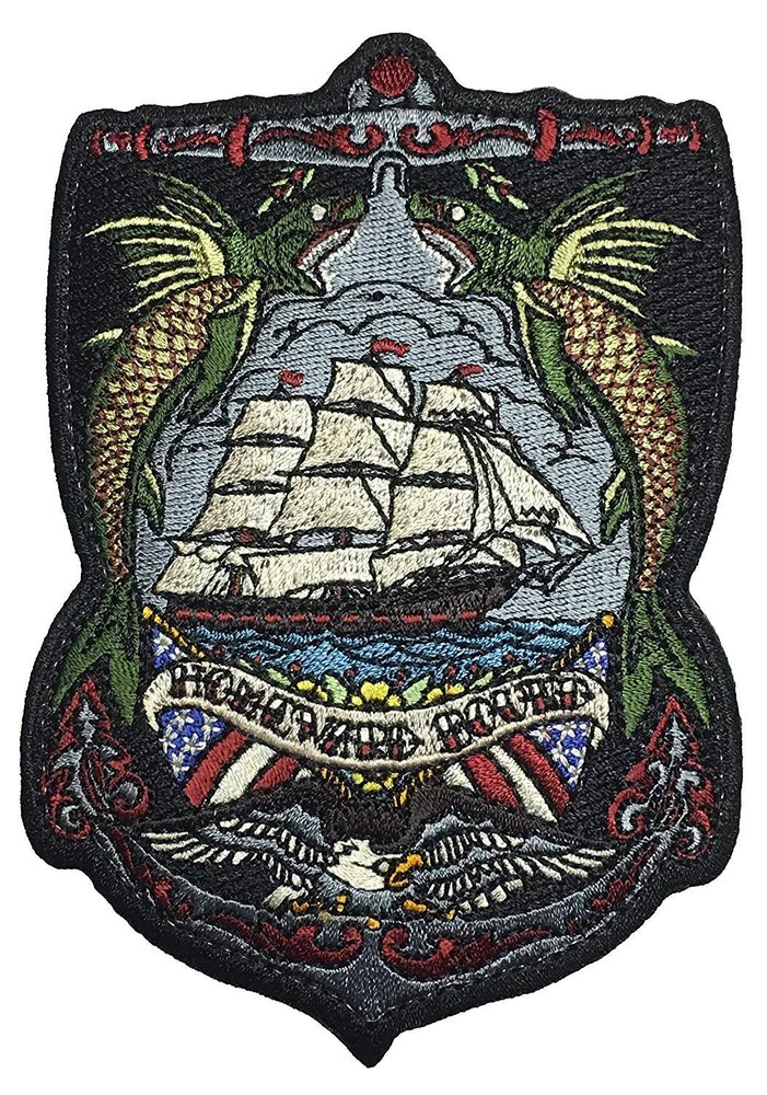 "Homeward Bound" Tactical Embroidered Morale Patch With Hook Backing