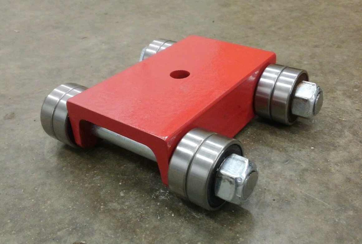 MADE IN USA 8,000lbs Machinery Skates Low Profile, 1.70" high, Lathe, Mill mover